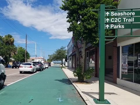 Florida biking, East Central Rail Trail, Titusville