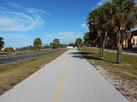 Legacy Trail, Venice to Sarasota, FL biking