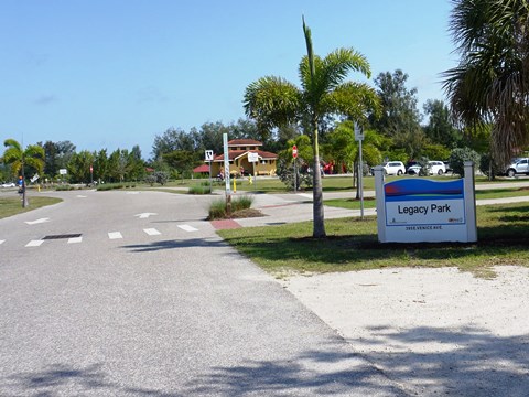 Legacy Trail, Venice to Sarasota, FL biking
