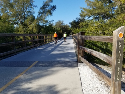 Legacy Trail, Venice to Sarasota, FL biking