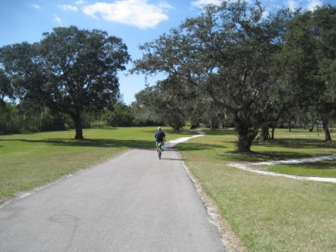 Legacy Trail, Venice to Sarasota, FL biking