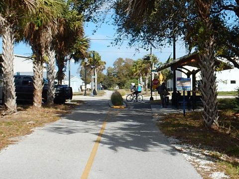Legacy Trail, Venice to Sarasota, FL biking