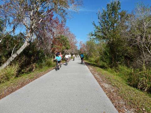 Legacy Trail, Venice to Sarasota, FL biking