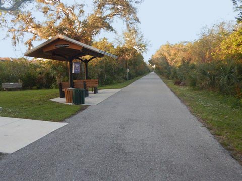 Legacy Trail, Venice to Sarasota, FL biking