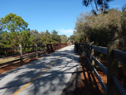 Legacy Trail, Venice to Sarasota, FL biking