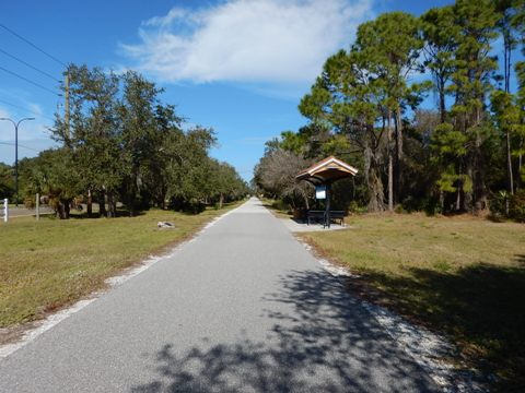 Legacy Trail, Venice to Sarasota, FL biking