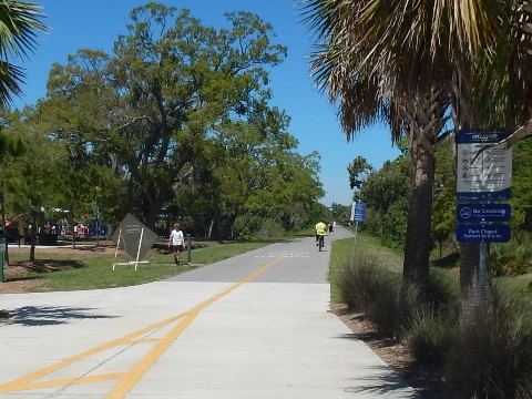 Legacy Trail, Venice to Sarasota, FL biking