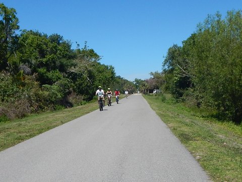 Legacy Trail, Venice to Sarasota, FL biking