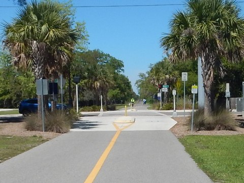 Legacy Trail, Venice to Sarasota, FL biking