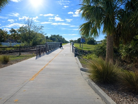 Legacy Trail, Venice to Sarasota, FL biking