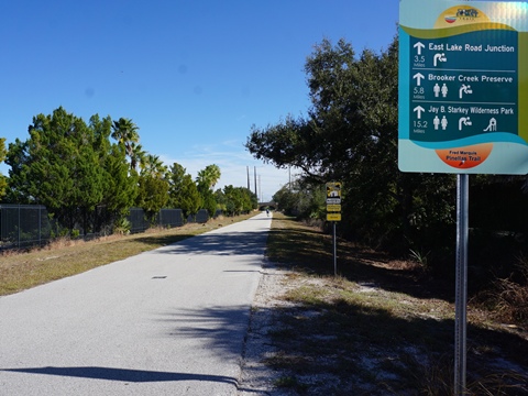 Florida Bike Trails, Pinellas Trail, Tarpon Springs, Keystone Rd.