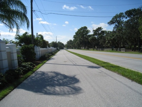 Florida Bike Trails, Pinellas Trail, Tarpon Springs, Keystone Rd.