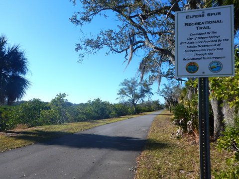Biking on Elfers Spur Trail